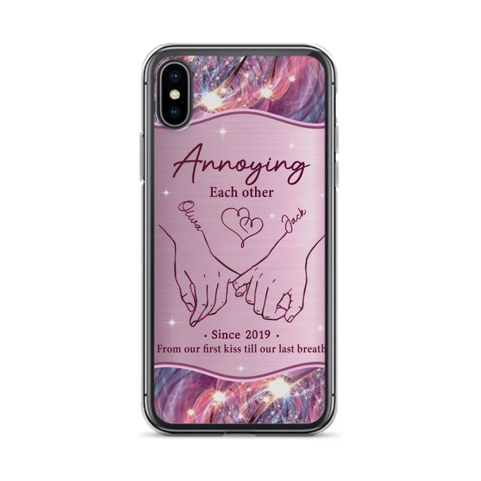 Custom Personalized Couple Phone Case For iPhone/ Samsung - Gift Idea For Couple - Annoying Each Other