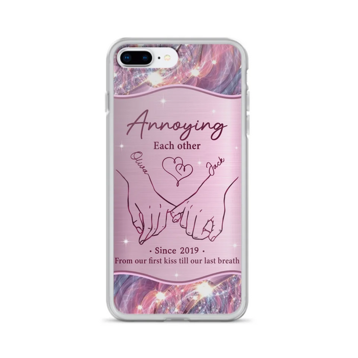 Custom Personalized Couple Phone Case For iPhone/ Samsung - Gift Idea For Couple - Annoying Each Other