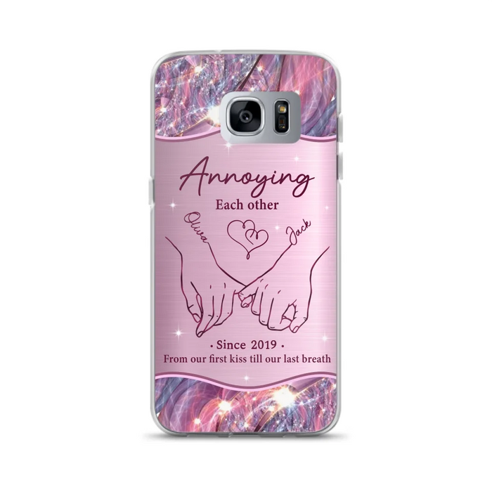 Custom Personalized Couple Phone Case For iPhone/ Samsung - Gift Idea For Couple - Annoying Each Other