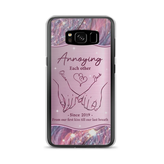 Custom Personalized Couple Phone Case For iPhone/ Samsung - Gift Idea For Couple - Annoying Each Other