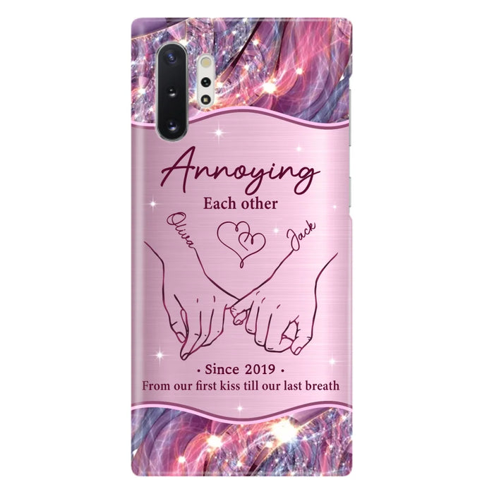 Custom Personalized Couple Phone Case For iPhone/ Samsung - Gift Idea For Couple - Annoying Each Other