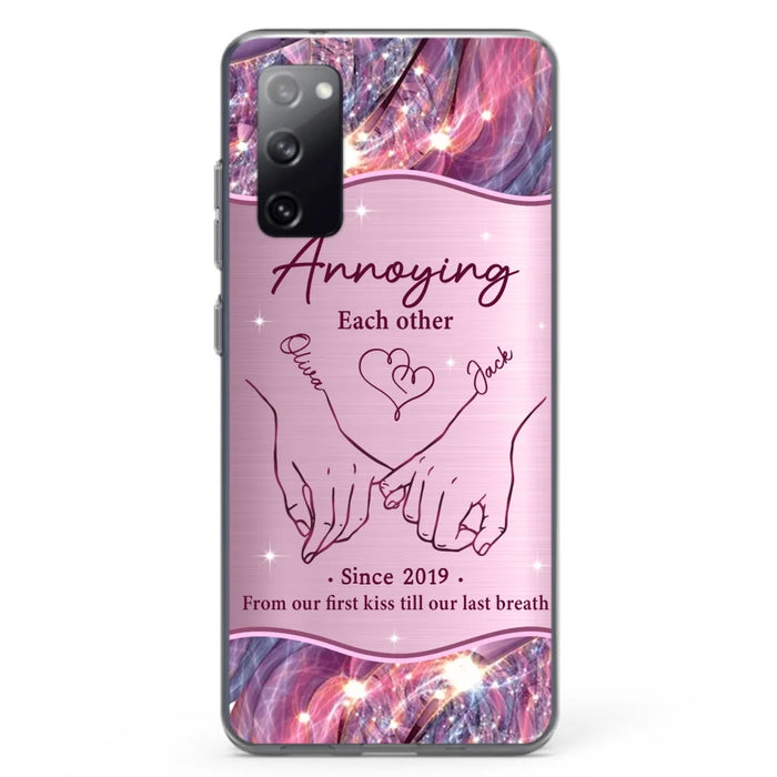 Custom Personalized Couple Phone Case For iPhone/ Samsung - Gift Idea For Couple - Annoying Each Other