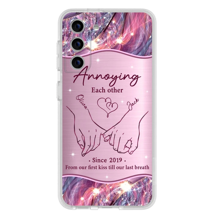 Custom Personalized Couple Phone Case For iPhone/ Samsung - Gift Idea For Couple - Annoying Each Other