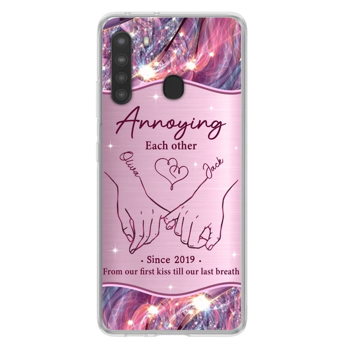 Custom Personalized Couple Phone Case For iPhone/ Samsung - Gift Idea For Couple - Annoying Each Other