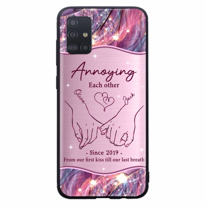 Custom Personalized Couple Phone Case For iPhone/ Samsung - Gift Idea For Couple - Annoying Each Other