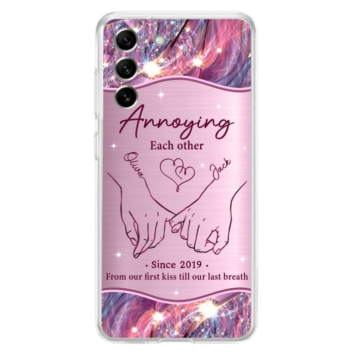 Custom Personalized Couple Phone Case For iPhone/ Samsung - Gift Idea For Couple - Annoying Each Other