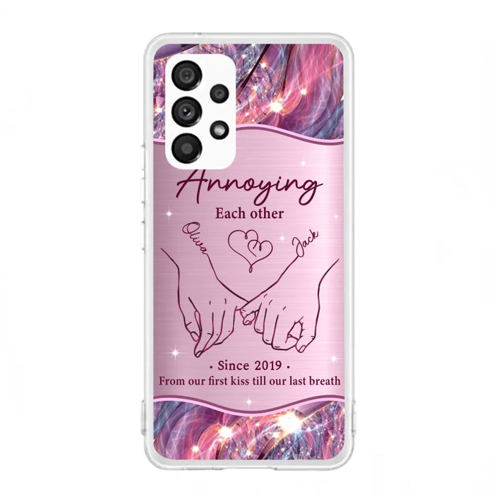 Custom Personalized Couple Phone Case For iPhone/ Samsung - Gift Idea For Couple - Annoying Each Other