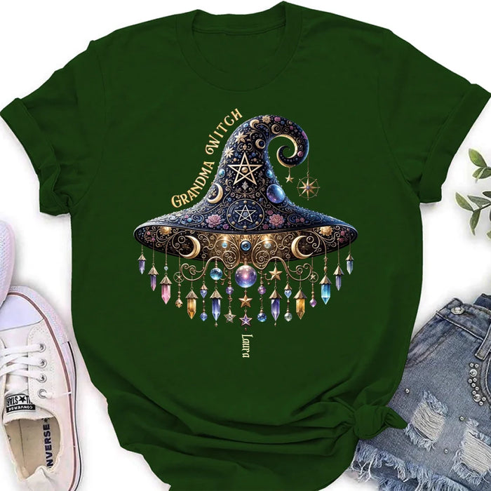 Custom Personalized Grandma Witch T-shirt/ Long Sleeve/ Sweatshirt/ Hoodie - Gift Idea For Grandma - Upto 13 Kids