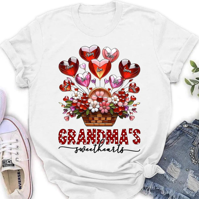 Custom Personalized Grandma Unisex T-shirt/ Long Sleeve/ Sweatshirt/ Hoodie - Gift Idea For Grandma/ Mother's Day - Grandma's Sweethearts