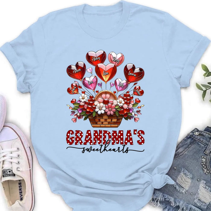 Custom Personalized Grandma Unisex T-shirt/ Long Sleeve/ Sweatshirt/ Hoodie - Gift Idea For Grandma/ Mother's Day - Grandma's Sweethearts