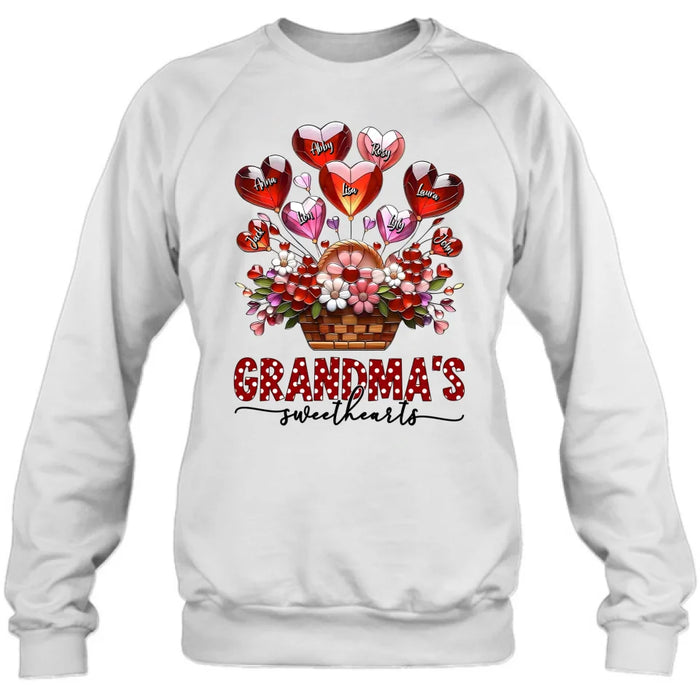 Custom Personalized Grandma Unisex T-shirt/ Long Sleeve/ Sweatshirt/ Hoodie - Gift Idea For Grandma/ Mother's Day - Grandma's Sweethearts