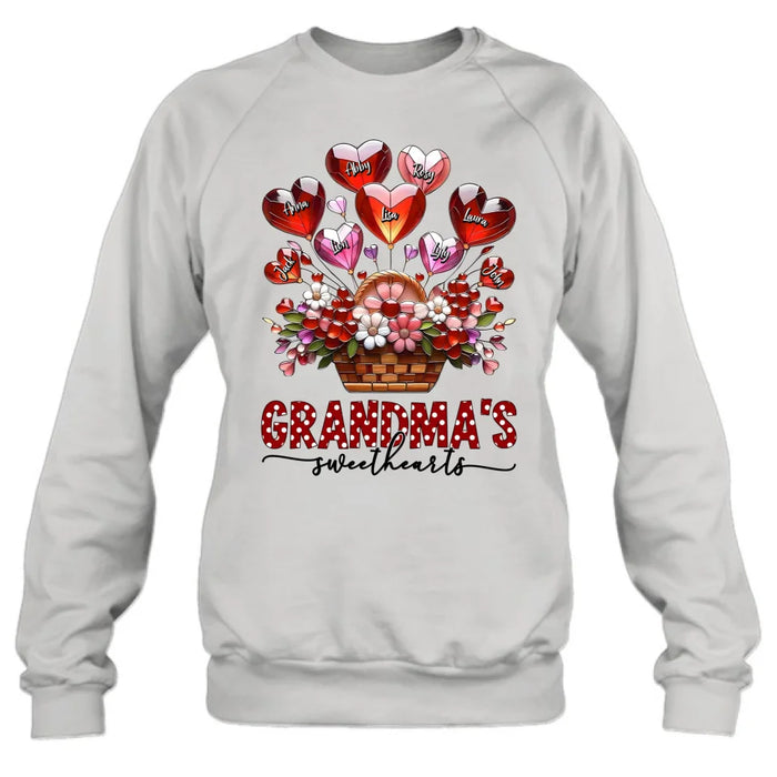 Custom Personalized Grandma Unisex T-shirt/ Long Sleeve/ Sweatshirt/ Hoodie - Gift Idea For Grandma/ Mother's Day - Grandma's Sweethearts