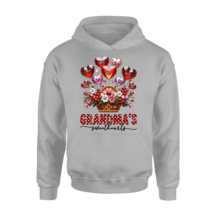 Custom Personalized Grandma Unisex T-shirt/ Long Sleeve/ Sweatshirt/ Hoodie - Gift Idea For Grandma/ Mother's Day - Grandma's Sweethearts