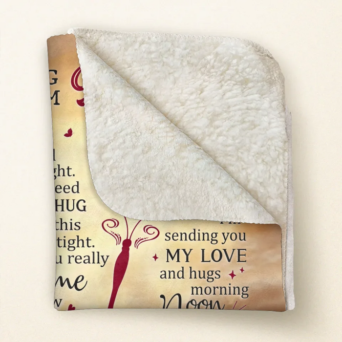 Personalized Memorial Quilt/Fleece Throw Blanket - Upload Photo - Memorial Gift Idea - A Hug From Heaven