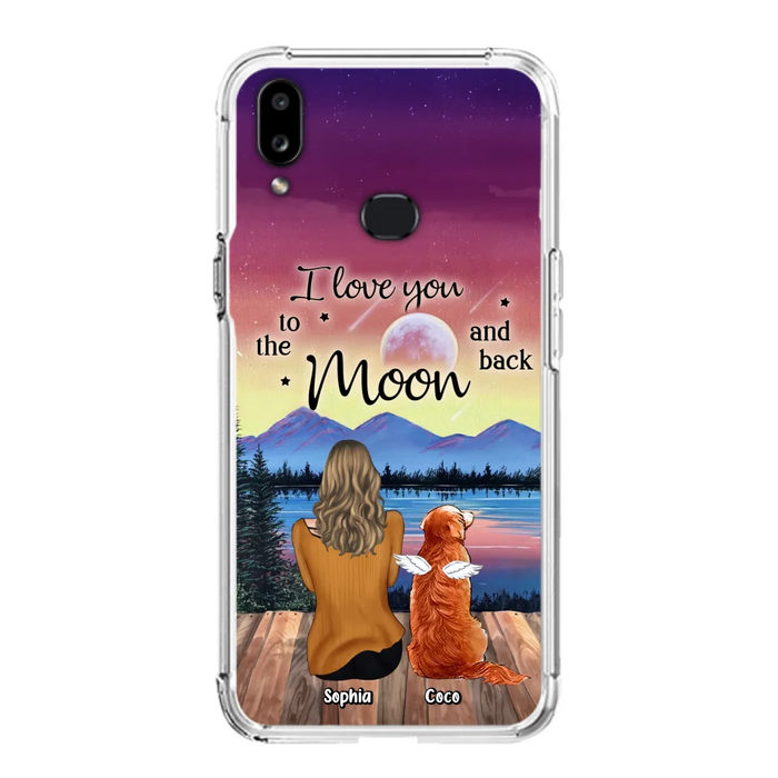 Custom Personalized Pet Mom/ Dad Phone Case - Gift Idea For Dog/ Cat/ Rabbit Lovers - Case For iPhone/ Samsung - I Love You To The Moon & Back