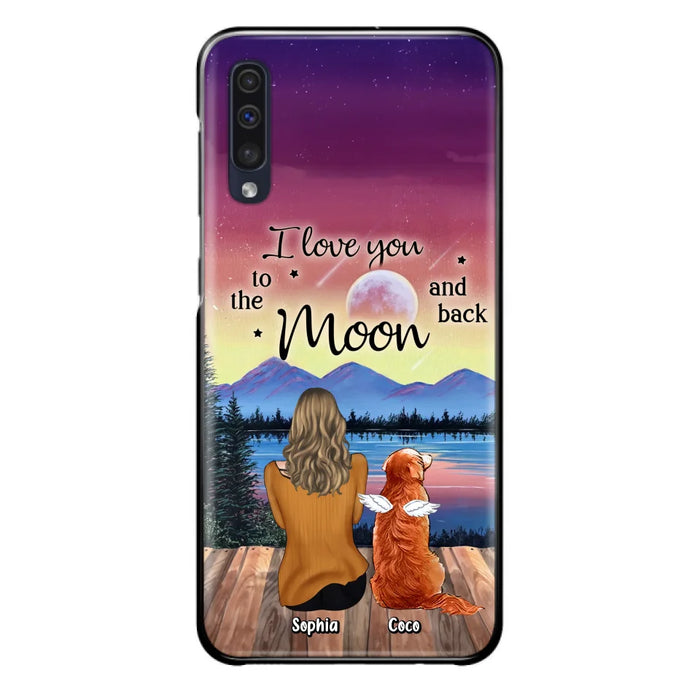 Custom Personalized Pet Mom/ Dad Phone Case - Gift Idea For Dog/ Cat/ Rabbit Lovers - Case For iPhone/ Samsung - I Love You To The Moon & Back