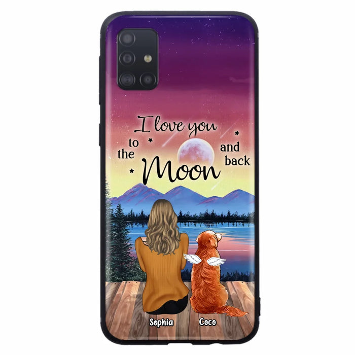 Custom Personalized Pet Mom/ Dad Phone Case - Gift Idea For Dog/ Cat/ Rabbit Lovers - Case For iPhone/ Samsung - I Love You To The Moon & Back