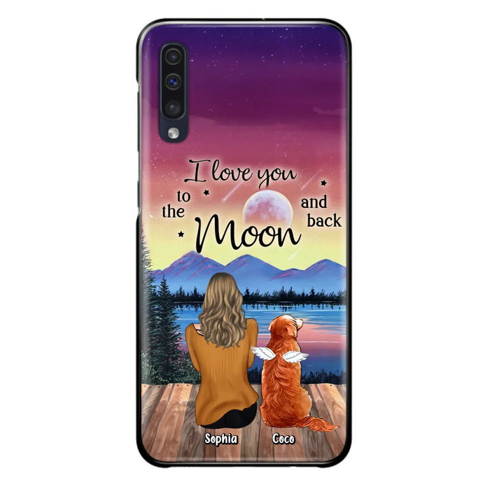 Custom Personalized Pet Mom/ Dad Phone Case - Gift Idea For Dog/ Cat/ Rabbit Lovers - Case For iPhone/ Samsung - I Love You To The Moon & Back