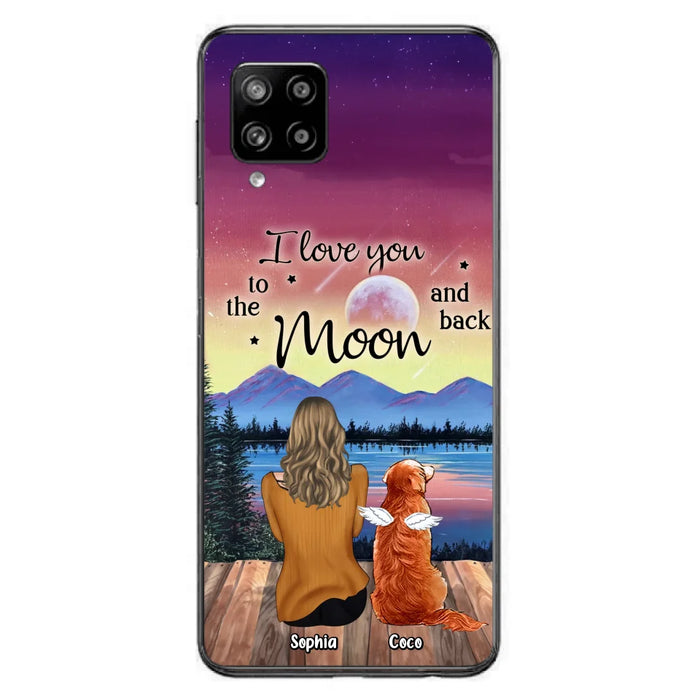 Custom Personalized Pet Mom/ Dad Phone Case - Gift Idea For Dog/ Cat/ Rabbit Lovers - Case For iPhone/ Samsung - I Love You To The Moon & Back