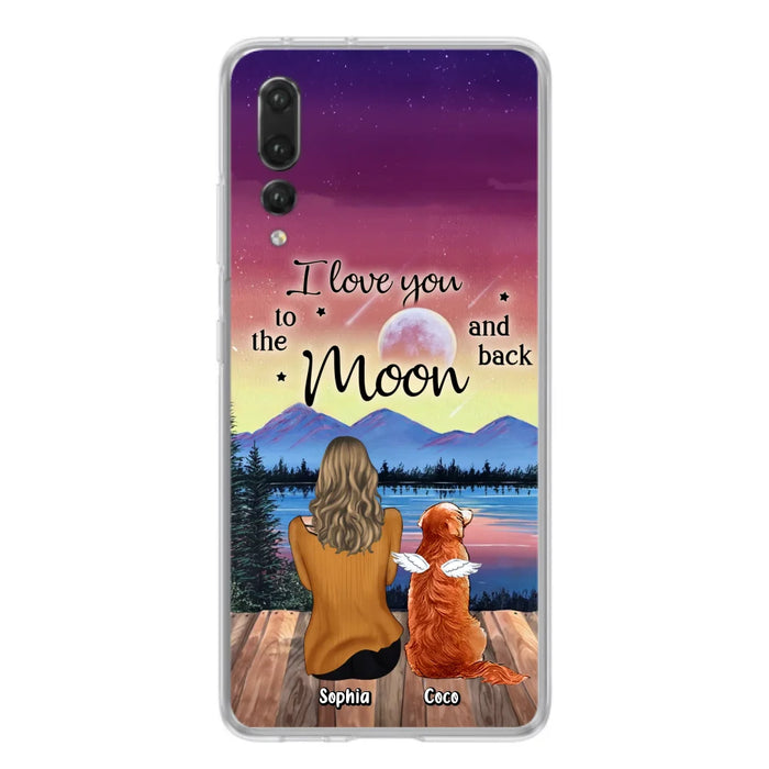 Custom Personalized Pet Mom/ Dad Phone Case - Gift Idea For Dog/ Cat/ Rabbit Lovers - Case For Xiaomi/ Oppo/ Huawei - I Love You To The Moon & Back