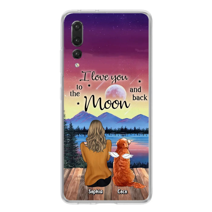 Custom Personalized Pet Mom/ Dad Phone Case - Gift Idea For Dog/ Cat/ Rabbit Lovers - Case For Xiaomi/ Oppo/ Huawei - I Love You To The Moon & Back