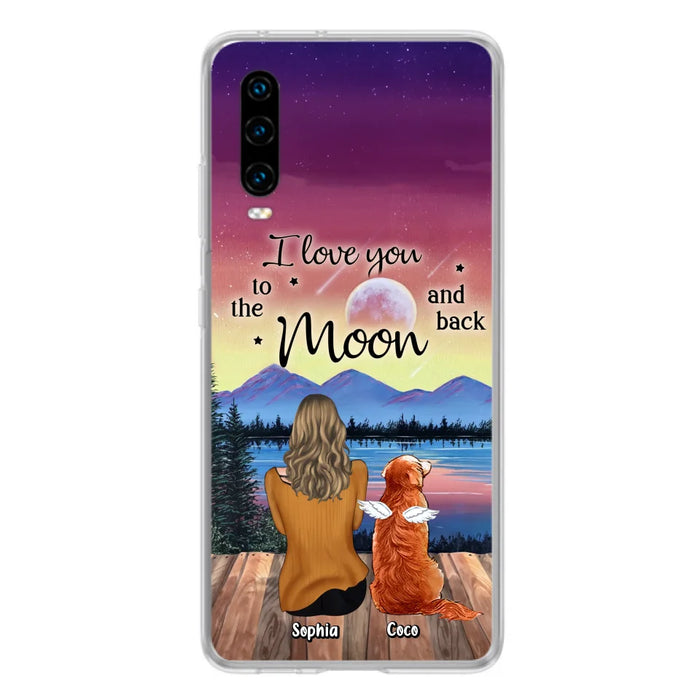 Custom Personalized Pet Mom/ Dad Phone Case - Gift Idea For Dog/ Cat/ Rabbit Lovers - Case For Xiaomi/ Oppo/ Huawei - I Love You To The Moon & Back