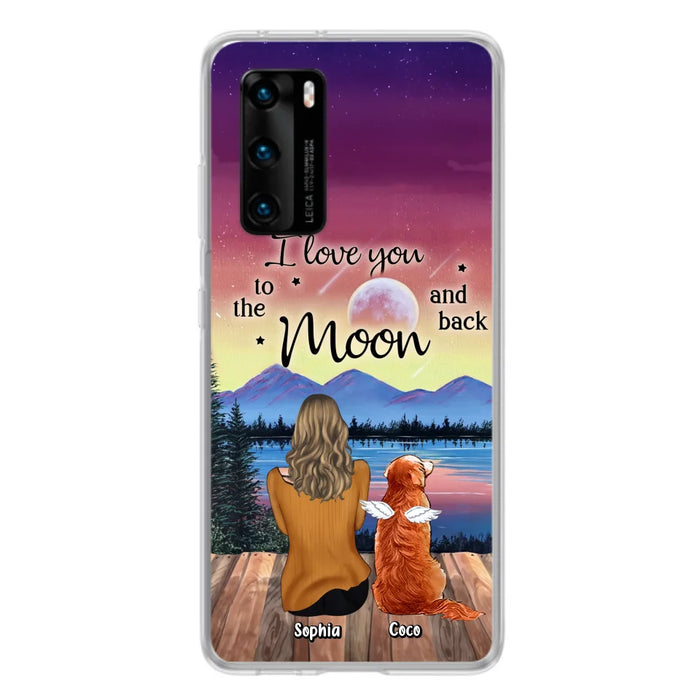 Custom Personalized Pet Mom/ Dad Phone Case - Gift Idea For Dog/ Cat/ Rabbit Lovers - Case For Xiaomi/ Oppo/ Huawei - I Love You To The Moon & Back