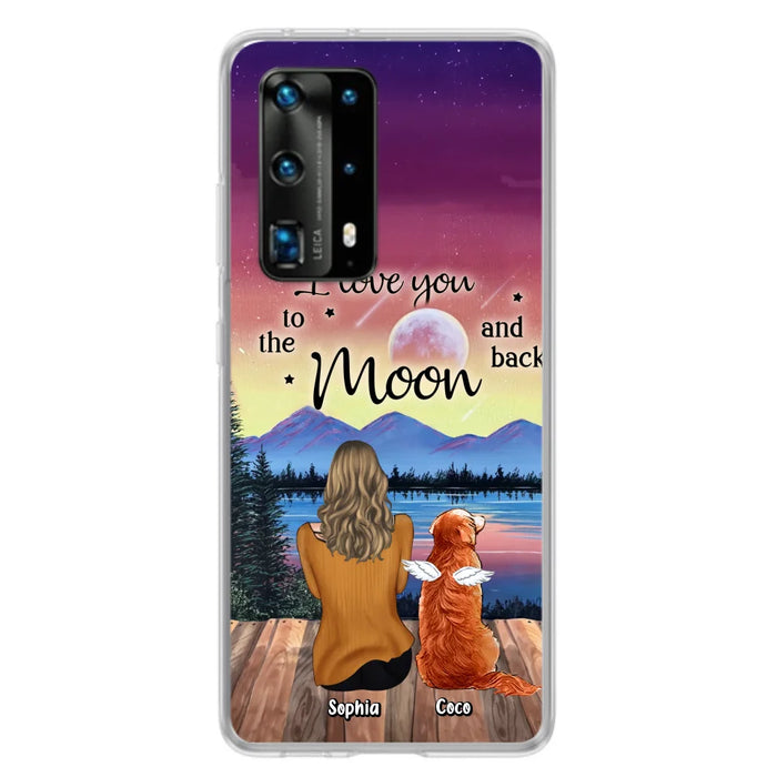 Custom Personalized Pet Mom/ Dad Phone Case - Gift Idea For Dog/ Cat/ Rabbit Lovers - Case For Xiaomi/ Oppo/ Huawei - I Love You To The Moon & Back