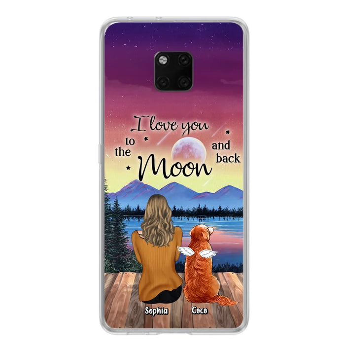 Custom Personalized Pet Mom/ Dad Phone Case - Gift Idea For Dog/ Cat/ Rabbit Lovers - Case For Xiaomi/ Oppo/ Huawei - I Love You To The Moon & Back