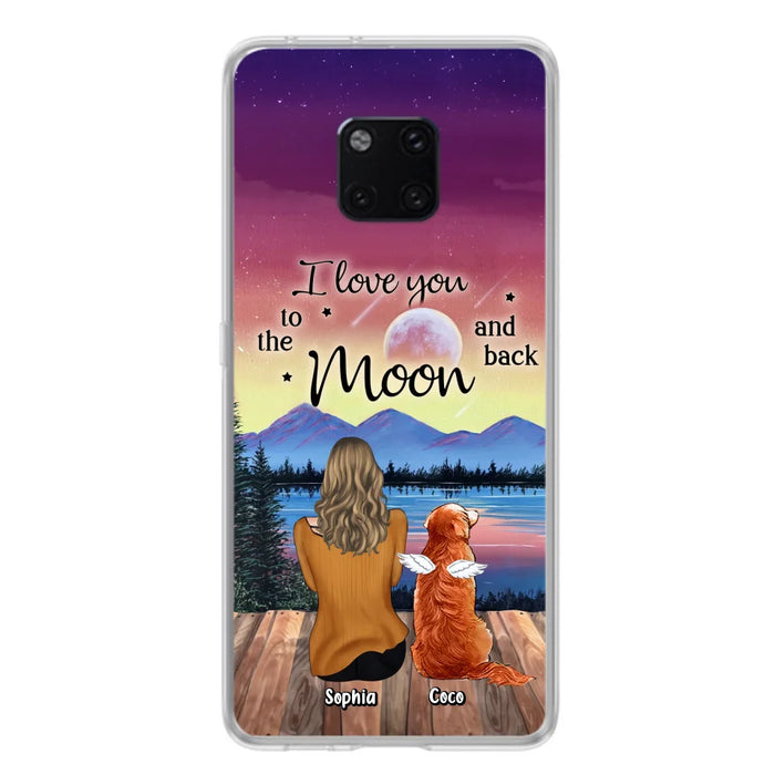 Custom Personalized Pet Mom/ Dad Phone Case - Gift Idea For Dog/ Cat/ Rabbit Lovers - Case For Xiaomi/ Oppo/ Huawei - I Love You To The Moon & Back