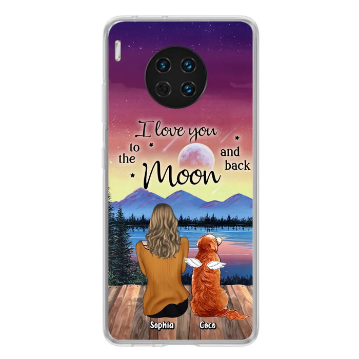 Custom Personalized Pet Mom/ Dad Phone Case - Gift Idea For Dog/ Cat/ Rabbit Lovers - Case For Xiaomi/ Oppo/ Huawei - I Love You To The Moon & Back