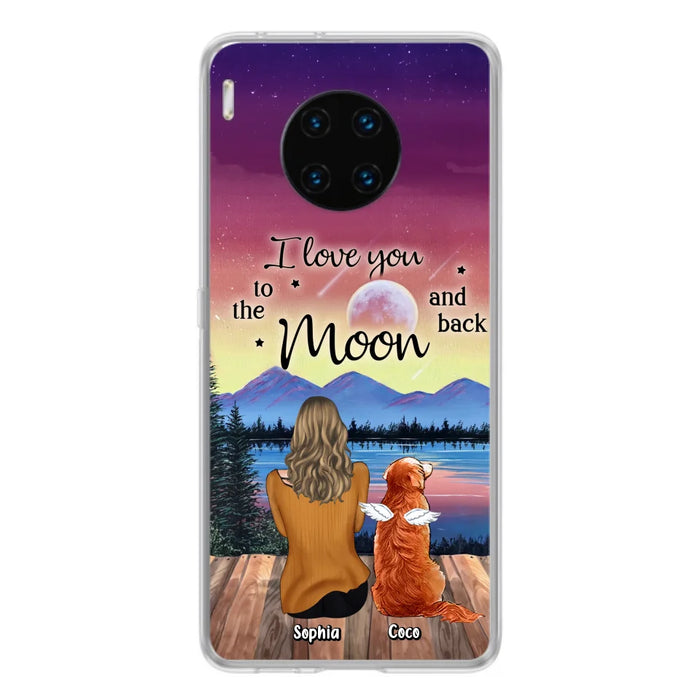 Custom Personalized Pet Mom/ Dad Phone Case - Gift Idea For Dog/ Cat/ Rabbit Lovers - Case For Xiaomi/ Oppo/ Huawei - I Love You To The Moon & Back