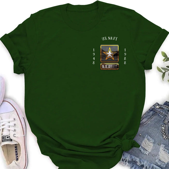 Custom Personalized Veteran Shirt/Hoodie - Father's Day Gift Idea for Veteran