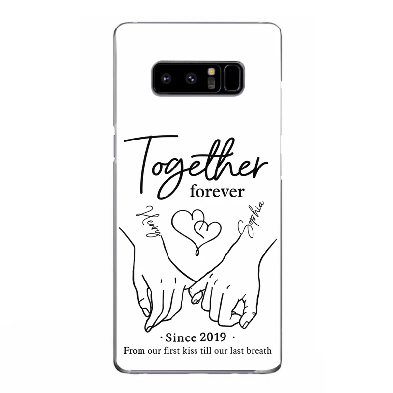 Custom Personalized Couple Phone Case For iPhone/ Samsung - Gift Idea For Couple - Together Forever