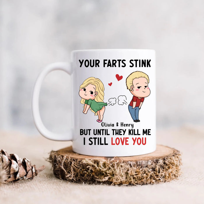 Custom Personalized Funny Couple Coffee Mug - Funny Valentine's Day Gift For Couple