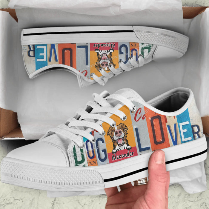 Personalized Dog Face Sneakers - Gift Idea For Dog Lovers