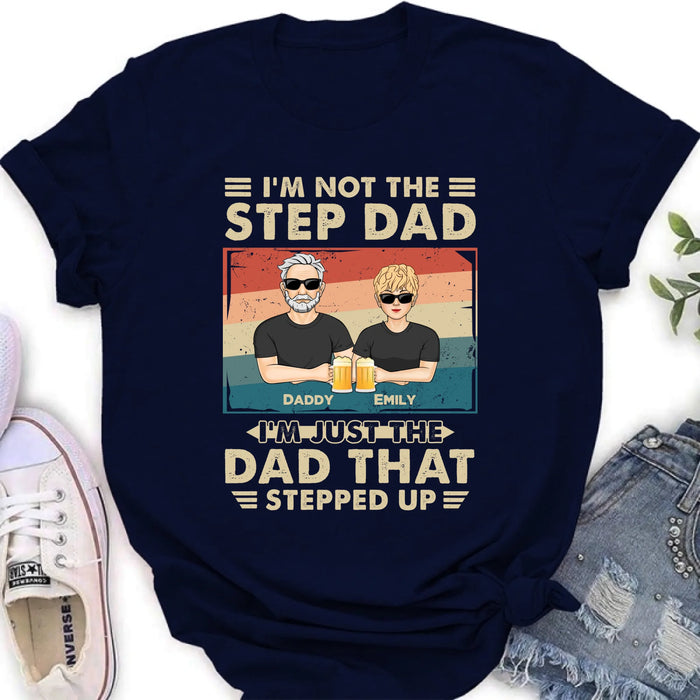 Custom Personalized Step Dad Shirt/Sweater/Hoodie - Dad With Up To 4 Children - Father's Day Gift Idea For Step Dad