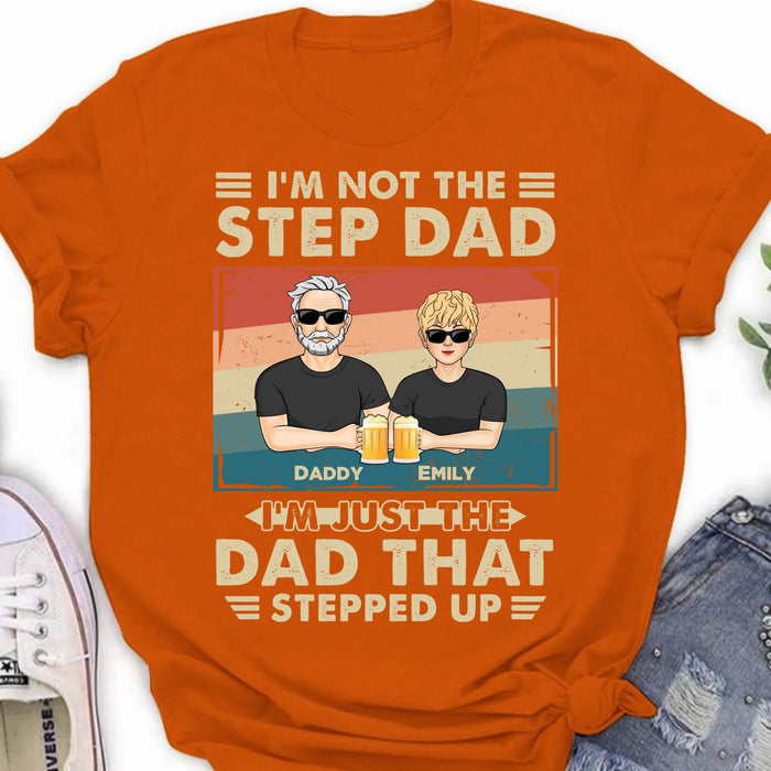 Custom Personalized Step Dad Shirt/Sweater/Hoodie - Dad With Up To 4 Children - Father's Day Gift Idea For Step Dad