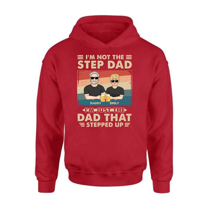 Custom Personalized Step Dad Shirt/Sweater/Hoodie - Dad With Up To 4 Children - Father's Day Gift Idea For Step Dad