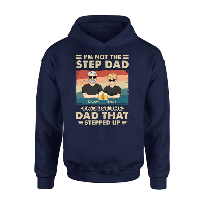 Custom Personalized Step Dad Shirt/Sweater/Hoodie - Dad With Up To 4 Children - Father's Day Gift Idea For Step Dad