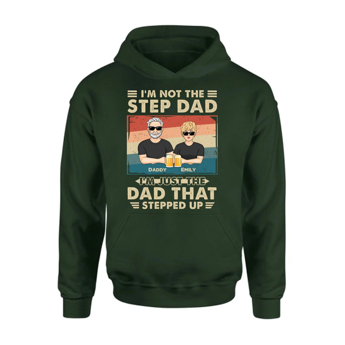 Custom Personalized Step Dad Shirt/Sweater/Hoodie - Dad With Up To 4 Children - Father's Day Gift Idea For Step Dad