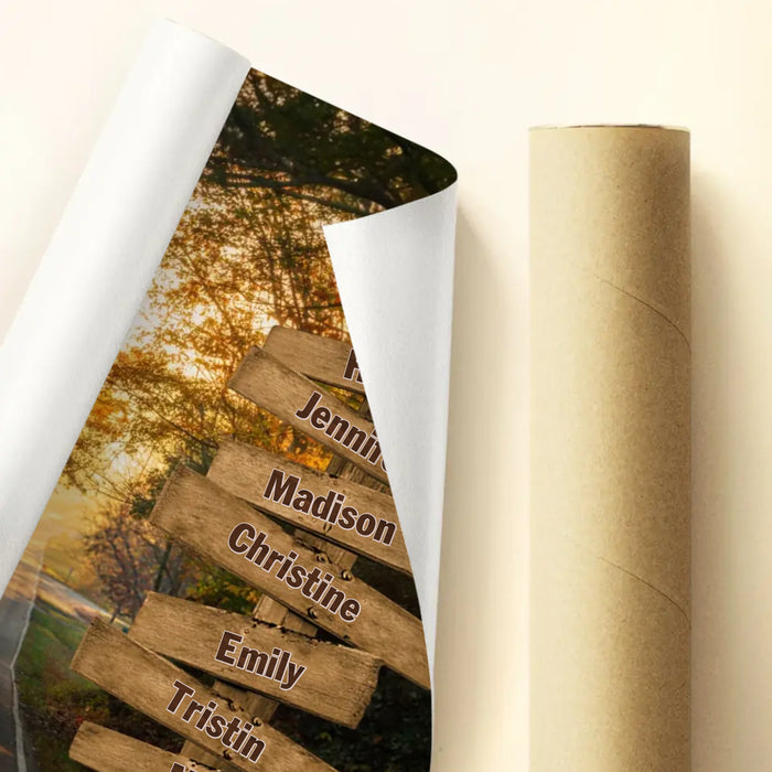 Personalized Grandma & Grandkids Poster - Gift Idea For Grandma/ Grandkid