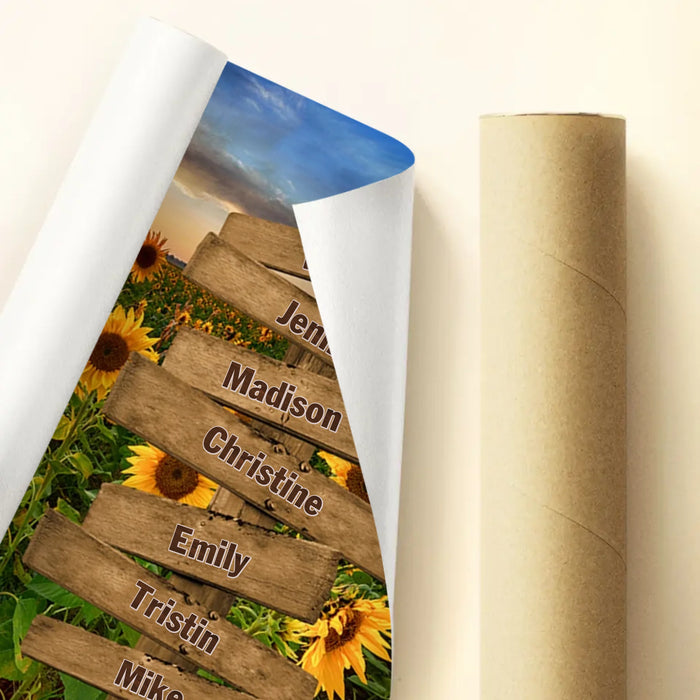 Personalized Grandma & Grandkids Poster - Gift Idea For Grandma/ Grandkid - My Greatest Blessings Call Me Grandma