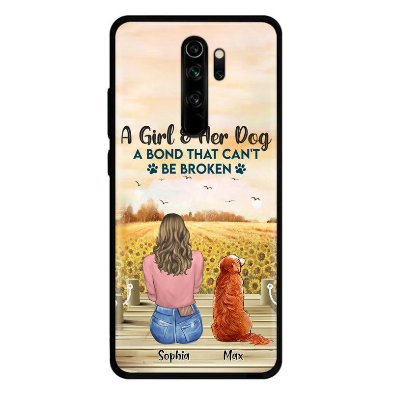 Custom Personalized Dog Mom Phone Case - Gift Idea For Dog Lover - A Girl & Her Dog A Bond That Can't Be Broken - Case For Xiaomi/ Oppo/ Huawei