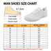 Man shoes size chart