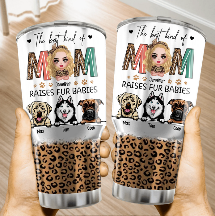 Personalized Dog Mom Irregular Tumbler - Mother's Day Gift Idea For Dog Lover