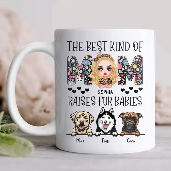 Personalized Dog Mom Mug - Mother's Day Gift For Dog Lovers - Upto 3 Dogs