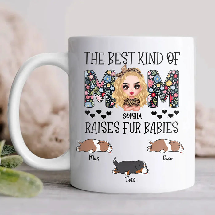 Personalized Dog Mom Mug - Mother's Day Gift For Dog Lovers - Upto 3 Dogs