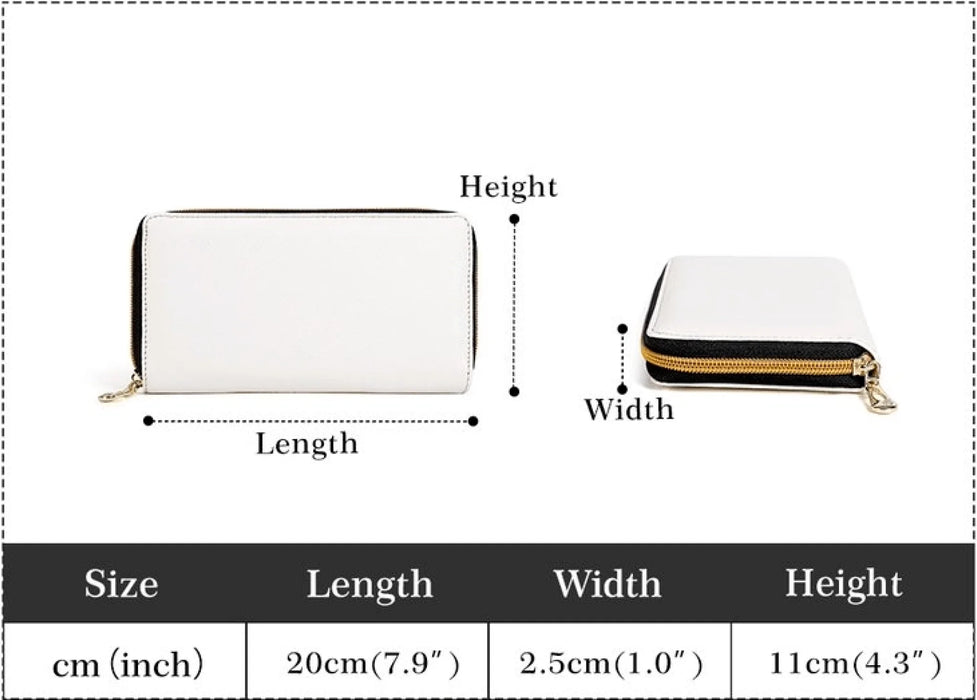 Personalized Grandma Long Wallet - Best Mother's Day Gift for Grandma & Mother - Up To 9 Kids