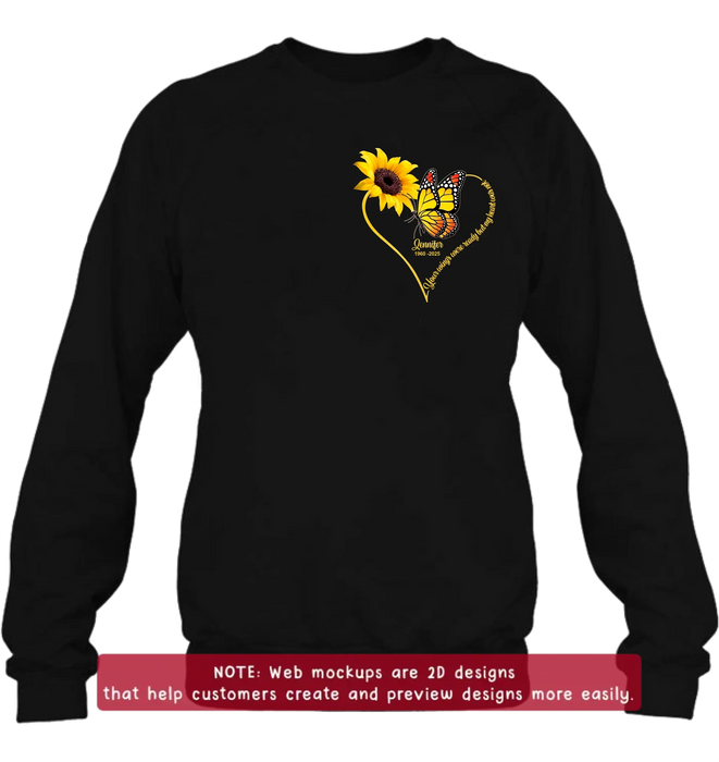 Personalized Memorial Embroidered T-Shirt/ Sweater/ Hoodie - Memorial Gift Idea For Mother's Day